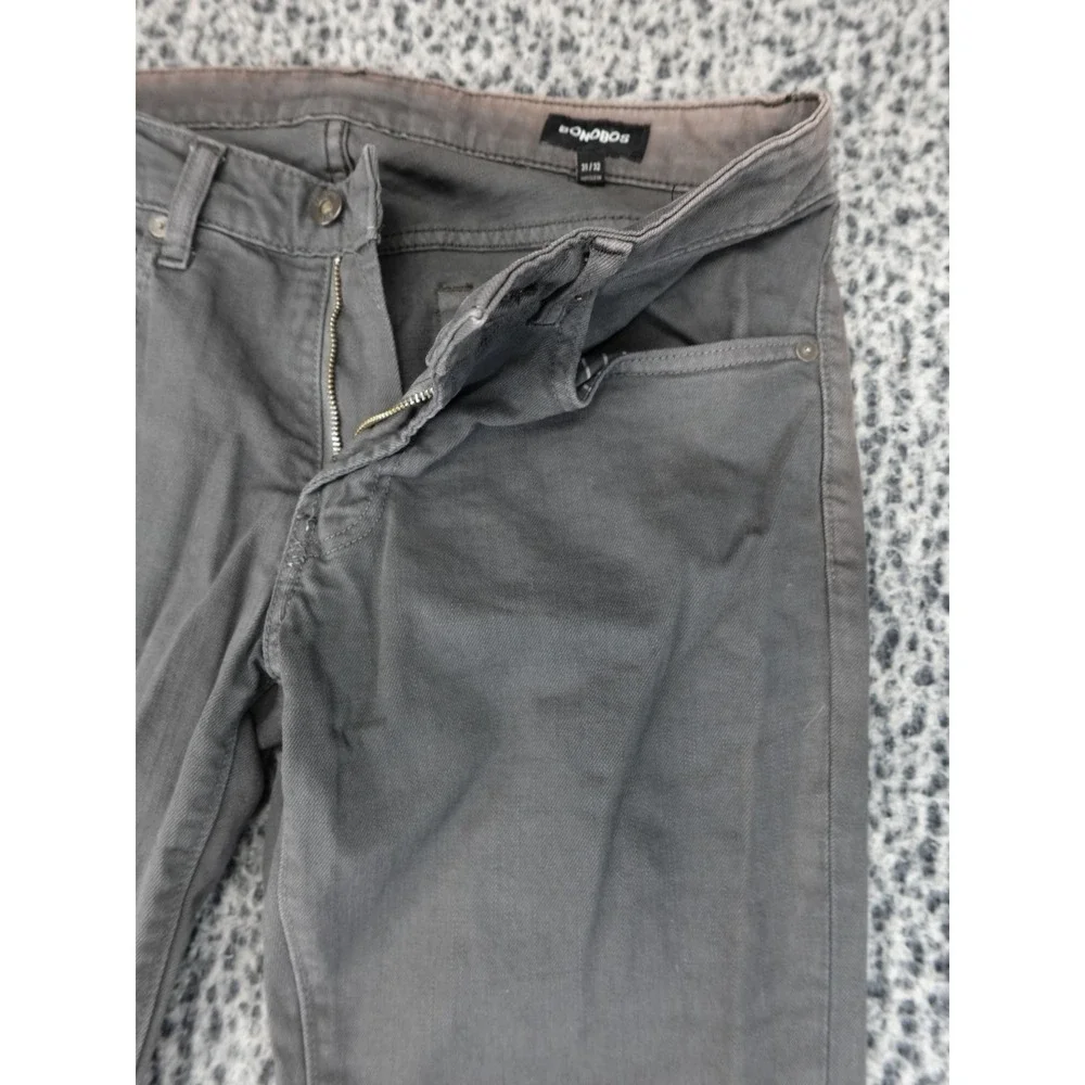 Bonobos Jeans Pants Mens‎ 31x32 Gray Slim Fit Stretch Casual 5-Pocket Faded